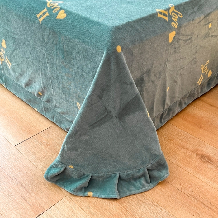 91家纺网 家纺一手货源 找家纺 2024新230克牛奶绒印花四件套定做定制任意尺寸 爱之物语