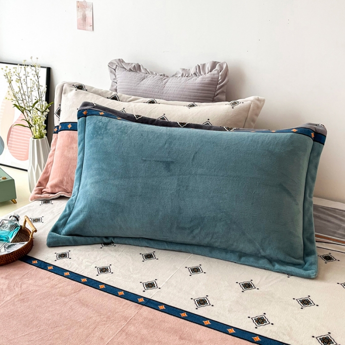 91家纺网 家纺一手货源 找家纺 2024新230克牛奶绒印花四件套 定做定制任意尺寸 奥斯丁