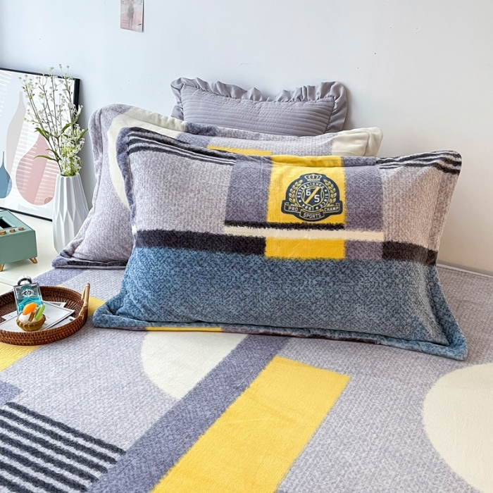 91家纺网 家纺一手货源 找家纺 2024新款230克牛奶绒印花四件套 定做定制任意尺寸 憧憬