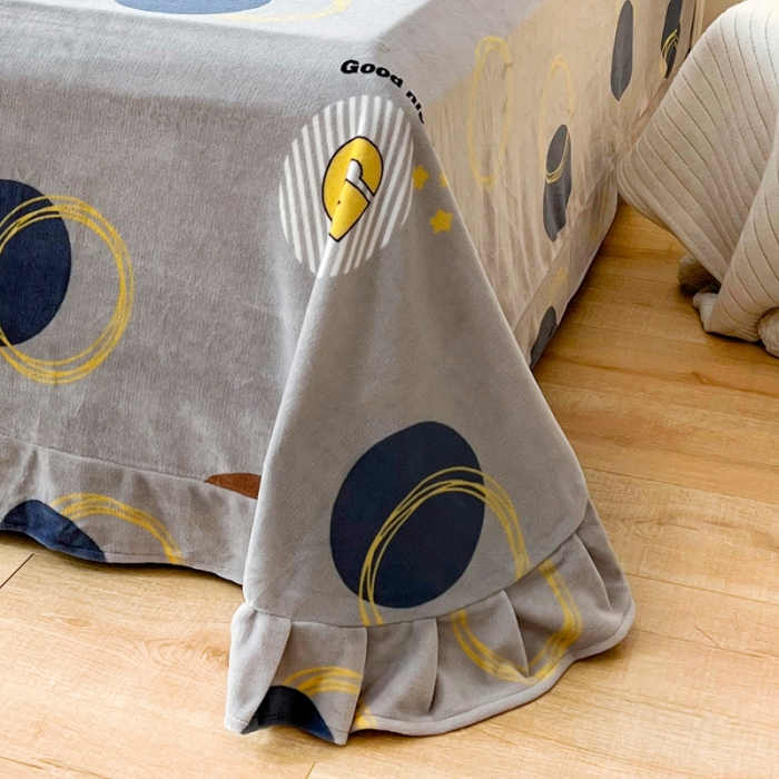 91家纺网 家纺一手货源 找家纺 2024新230克牛奶绒印花四件套定做定制任意尺寸 浪漫情调