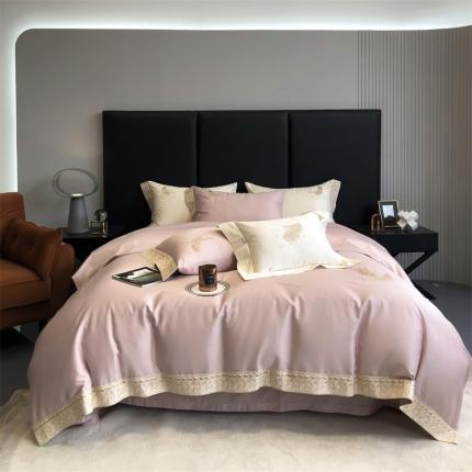 91家纺网 家纺一手货源 找家纺 （总）馨蕊 2022秋冬新品100支高定系列四件套-艾薇儿