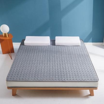 米乐床垫 2022新款牛奶针织立体曲线乳胶床垫 立体曲线-灰