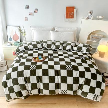 91家纺网 家纺一手货源 找家纺 （总）2024新款230克牛奶绒印花单品被套 可定制尺寸