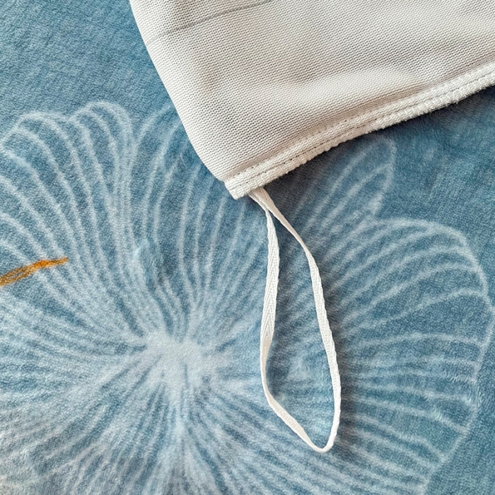 91家纺网 家纺一手货源 找家纺 2024新款230克牛奶绒印花单品被套 可定制尺寸 荷塘月色