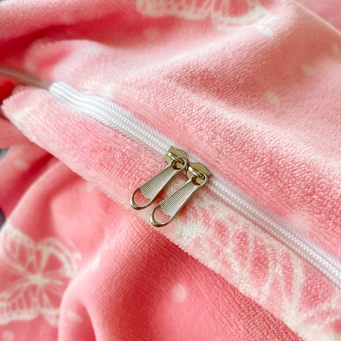 91家纺网 家纺一手货源 找家纺 2024新款230克牛奶绒印花单品被套 可定制尺寸 蝴蝶依依