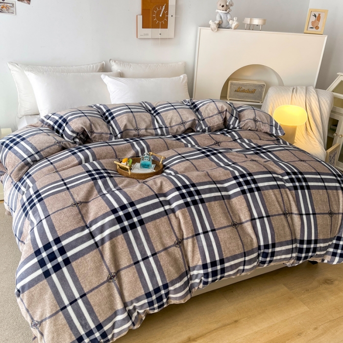 91家纺网 家纺一手货源 找家纺 2024新款230克牛奶绒印花单品被套 可定制尺寸 克洛格林