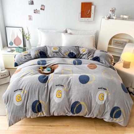 2024新款230克牛奶绒印花单品被套 可定制尺寸 浪漫情调