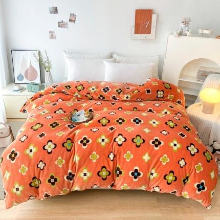 2024新款230克牛奶绒印花单品被套 可定制尺寸 时尚风韵