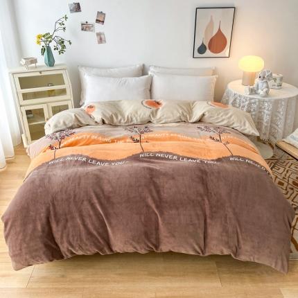 2024新款230克牛奶绒印花单品被套 可定制尺寸 印象风范