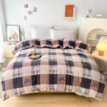 2024新款230克牛奶绒印花单品被套 可定制尺寸 左岸迷情