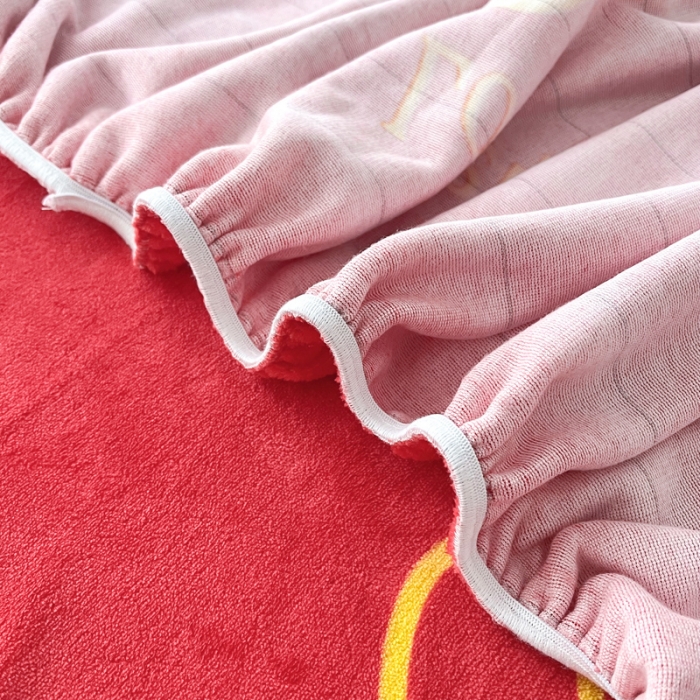 91家纺网 家纺一手货源 找家纺 2024新款230克牛奶绒印花单品床笠 可定做任意尺寸爱意浓