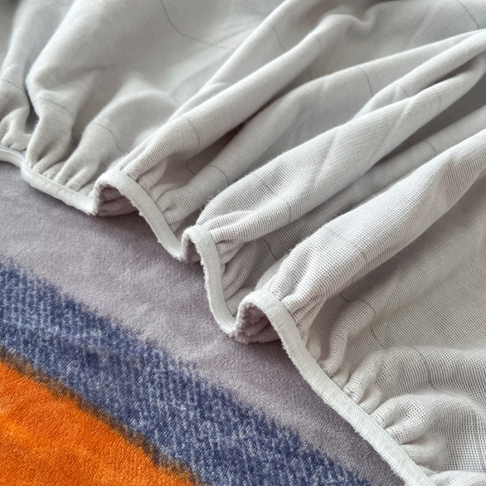 91家纺网 家纺一手货源 找家纺 2024新款230克牛奶绒印花单品床笠可定做任意尺寸北欧印象