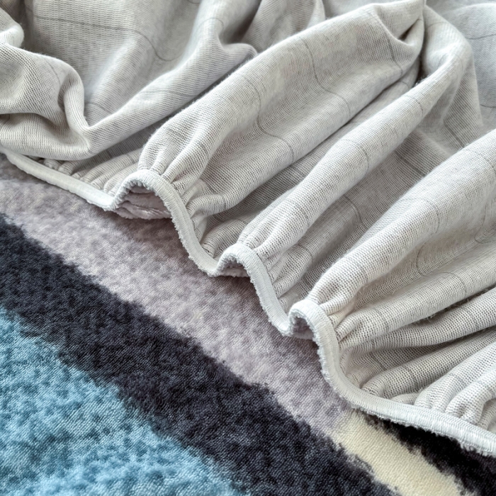 91家纺网 家纺一手货源 找家纺 2024新款230克牛奶绒印花单品床笠 可定做任意尺寸 憧憬