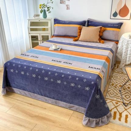 91家纺网 家纺一手货源 找家纺 （总）锦罗绣 2024新款230克牛奶绒印花单品床单