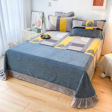 91家纺网 家纺一手货源 找家纺 （总）锦罗绣 2024新款230克牛奶绒印花单品床单