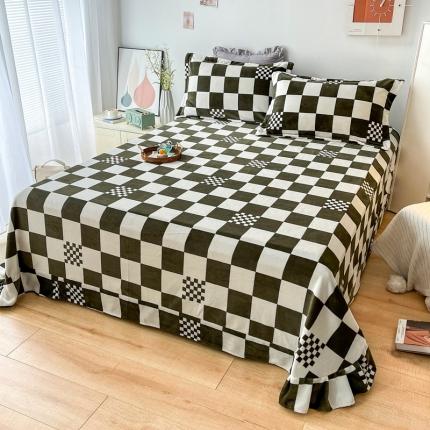 91家纺网 家纺一手货源 找家纺 （总）锦罗绣 2024新款230克牛奶绒印花单品床单