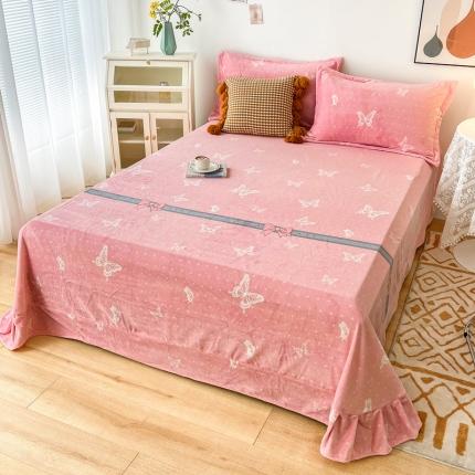 91家纺网 家纺一手货源 找家纺 （总）锦罗绣 2024新款230克牛奶绒印花单品床单