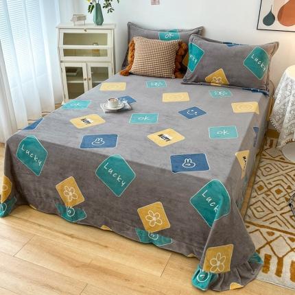 91家纺网 家纺一手货源 找家纺 （总）锦罗绣 2024新款230克牛奶绒印花单品床单