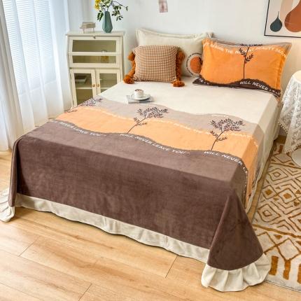 91家纺网 家纺一手货源 找家纺 （总）锦罗绣 2024新款230克牛奶绒印花单品床单