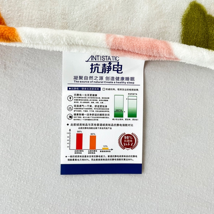 91家纺网 家纺一手货源 找家纺 锦罗绣 2024新款230克牛奶绒印花单品床单 春晓