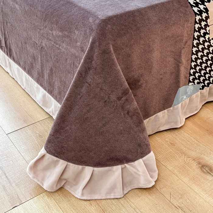 91家纺网 家纺一手货源 找家纺 锦罗绣 2024新款230克牛奶绒印花单品床单 简爱