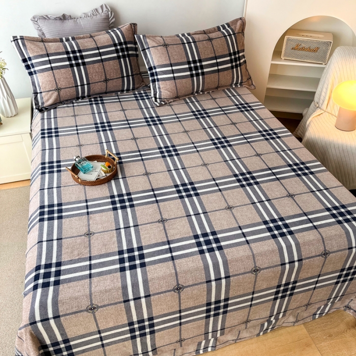 91家纺网 家纺一手货源 找家纺 锦罗绣 2024新款230克牛奶绒印花单品床单 克洛格林