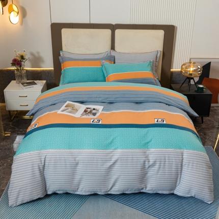 91家纺网 家纺一手货源 找家纺 （总）青竹苑 2022新款全棉磨毛印花四件套