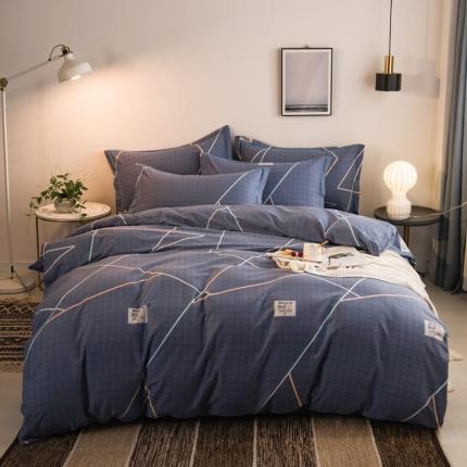 91家纺网 家纺一手货源 找家纺 （总）青竹苑 2022新款全棉磨毛印花四件套