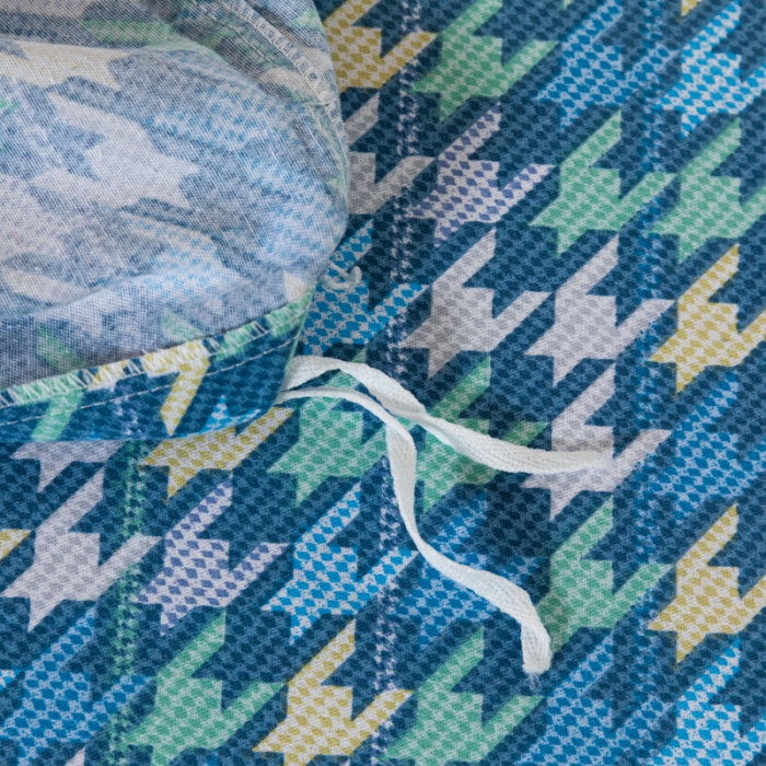 91家纺网 家纺一手货源 找家纺 青竹苑 2022新款全棉磨毛印花四件套 夜曲-蓝