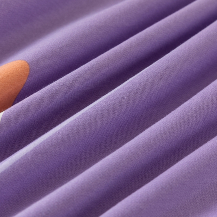 91家纺网 家纺一手货源 找家纺 青竹苑 2022新款全棉磨毛印花四件套 伊芙伦-紫