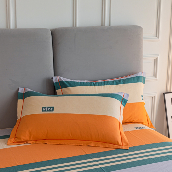 91家纺网 家纺一手货源 找家纺 青竹苑 2022新款全棉磨毛印花四件套 依恋-绿