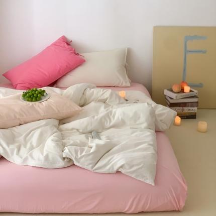 91家纺网 家纺一手货源 找家纺 （总）例外Home 2022新款全棉水洗棉40s玫粉系列