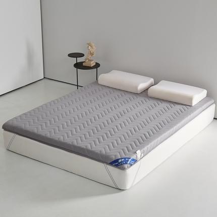 91家纺网 家纺一手货源 找家纺 锦丝钰床垫 2023新款A类乳胶抗菌大豆床垫 灰色