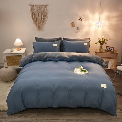 91家纺网 家纺一手货源 找家纺 （总）啊雅 2025新款水洗棉+牛奶绒三件套四件套