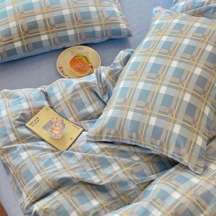 91家纺网 家纺一手货源 找家纺 芊寻家居   2024新款全棉13372印花四件套 莱卡