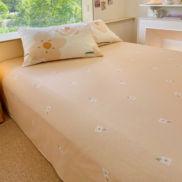 91家纺网 家纺一手货源 找家纺 芊寻家居   2024新款全棉13372印花四件套 小幸运