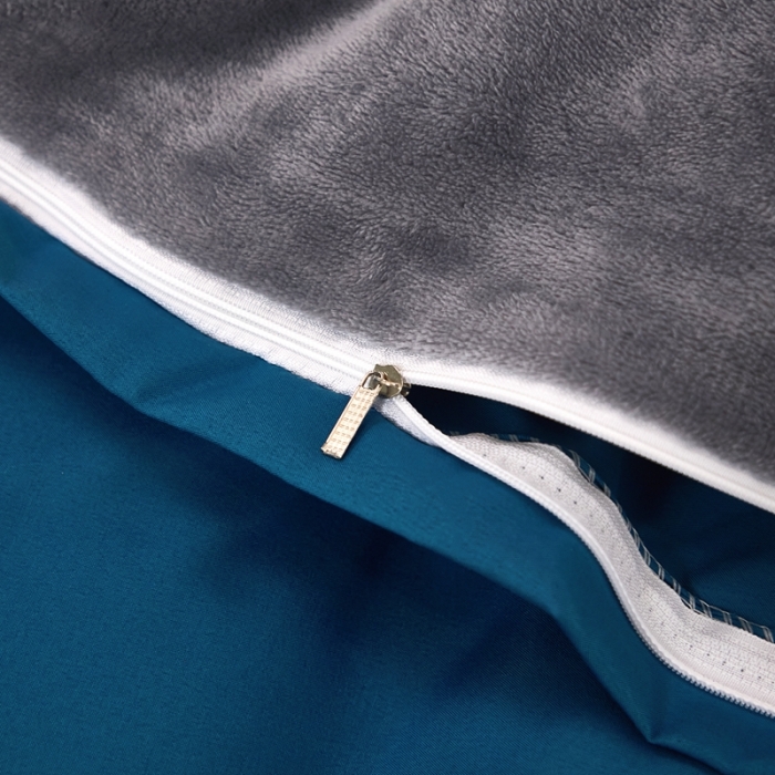 91家纺网 家纺一手货源 找家纺 啊雅 2025水洗棉+牛奶绒三件套四件套 克莱因蓝加牛奶绒