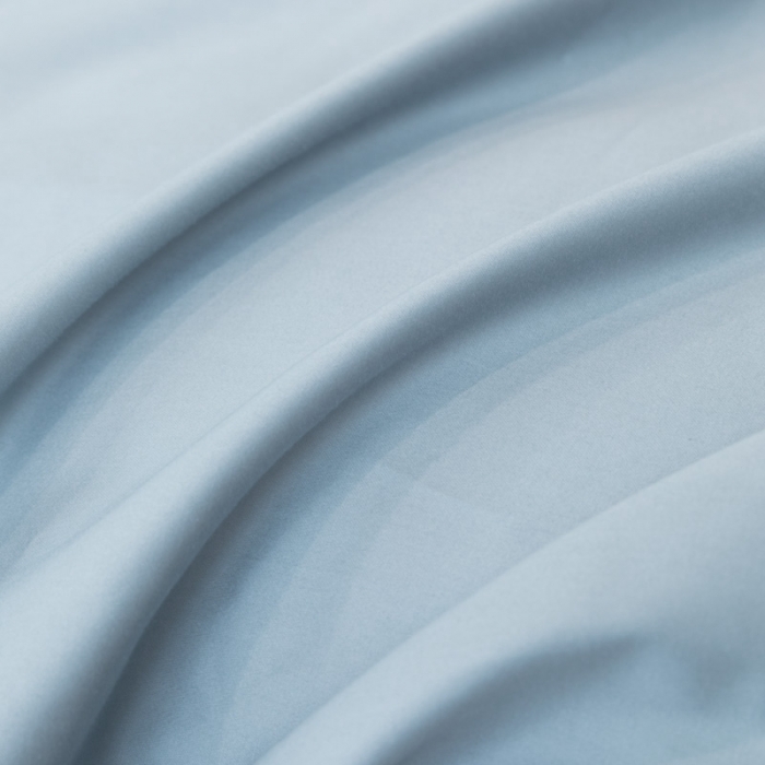91家纺网 家纺一手货源 找家纺 高级感简约60s贡缎长绒棉纯色双拼床上四件套全棉被套天空蓝