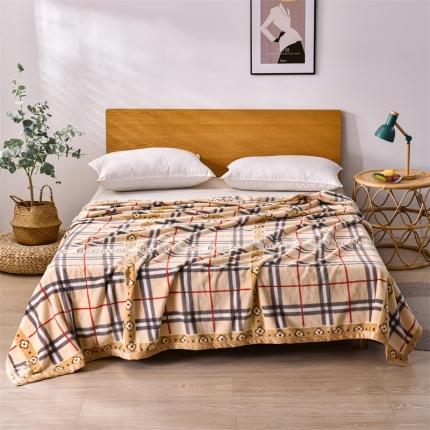 91家纺网 家纺一手货源 找家纺 爱她美家纺 2022新款300g金貂绒毛毯 简约格调