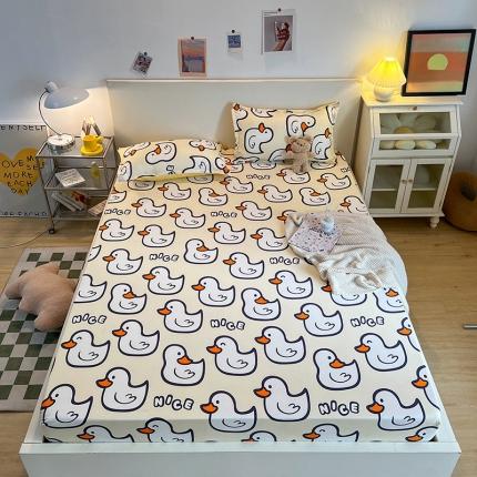 91家纺网 家纺一手货源 找家纺 (总)宏源家纺 2022新款亲肤棉芦荟棉单床笠