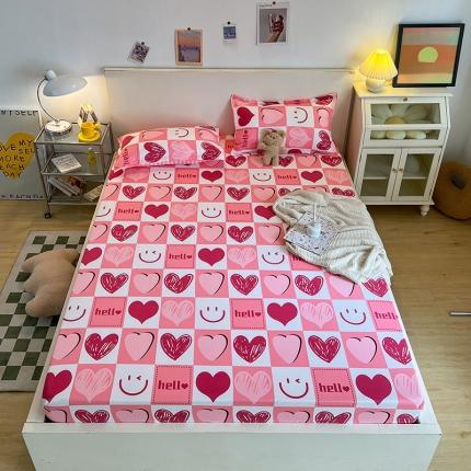 91家纺网 家纺一手货源 找家纺 (总)宏源家纺 2022新款亲肤棉芦荟棉单床笠