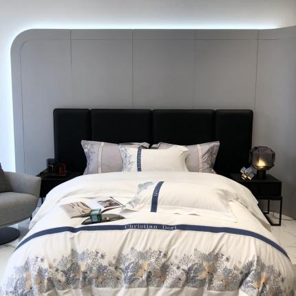 太古汇 2022新款全棉刺绣四件套—铃兰系列 铃兰-白