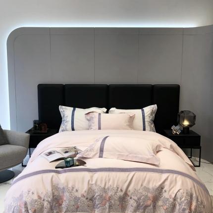 太古汇 2022新款全棉刺绣四件套—铃兰系列 铃兰-粉