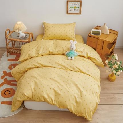 91家纺网 家纺一手货源 找家纺 ds生活馆 2025新款儿童60支贡缎长绒棉单被套（定制） 满天星