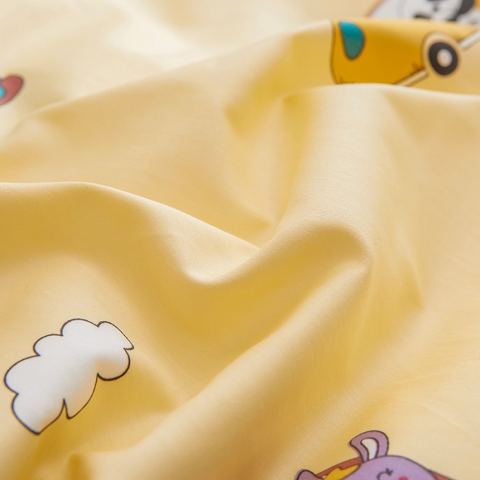 91家纺网 家纺一手货源 找家纺 ds生活馆 2025新款儿童60支贡缎长绒棉单被套（定制） 动物巴士