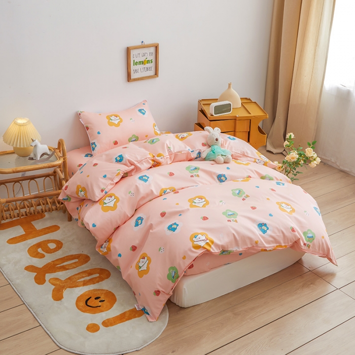91家纺网 家纺一手货源 找家纺 ds生活馆 2025新款儿童60支贡缎长绒棉单被套（定制） 欢乐剧场