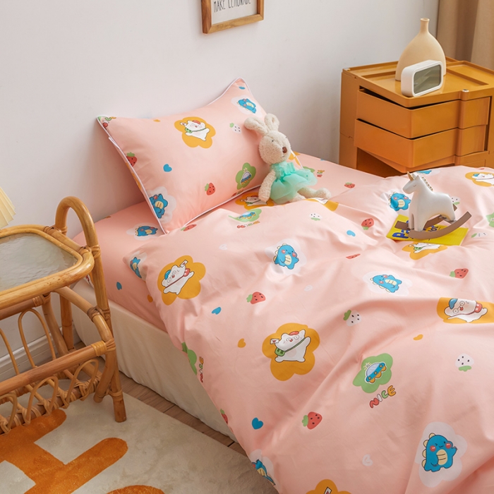 91家纺网 家纺一手货源 找家纺 ds生活馆 2025新款儿童60支贡缎长绒棉单被套（定制） 欢乐剧场