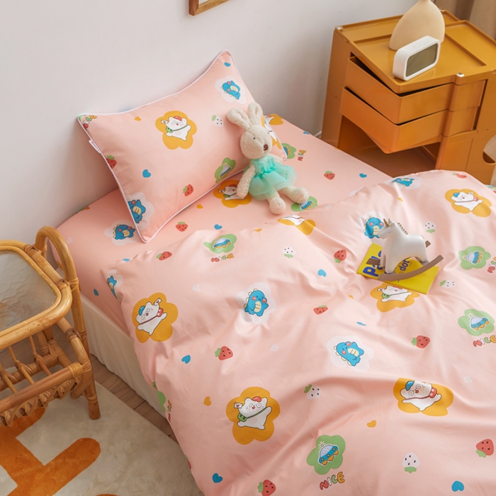 91家纺网 家纺一手货源 找家纺 ds生活馆 2025新款儿童60支贡缎长绒棉单被套（定制） 欢乐剧场