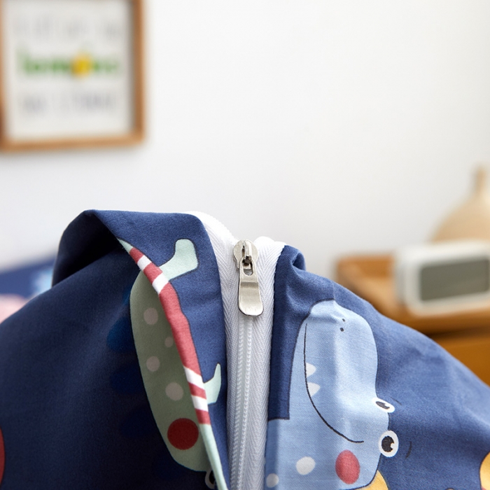 91家纺网 家纺一手货源 找家纺 ds生活馆 儿童60支贡缎长绒棉单被套（定制） 恐龙战队-蓝