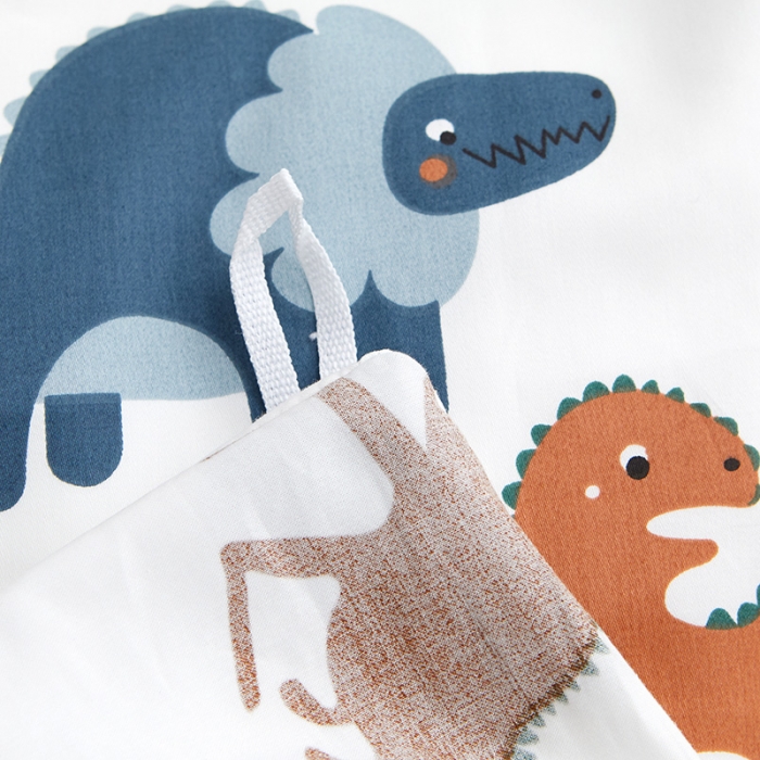 91家纺网 家纺一手货源 找家纺 ds生活馆 儿童60支贡缎长绒棉单被套（定制） 恐龙战队-米